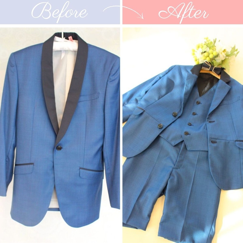 タキシードからキッズタキシードへリメイク