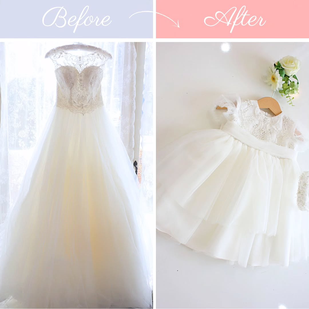 ウェディングドレスのリメイク実例集☆ビフォー・アフター10選