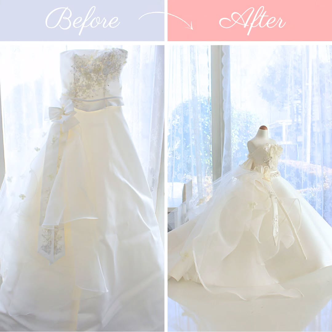 ドレスからミニチュアドレスへのリメイク