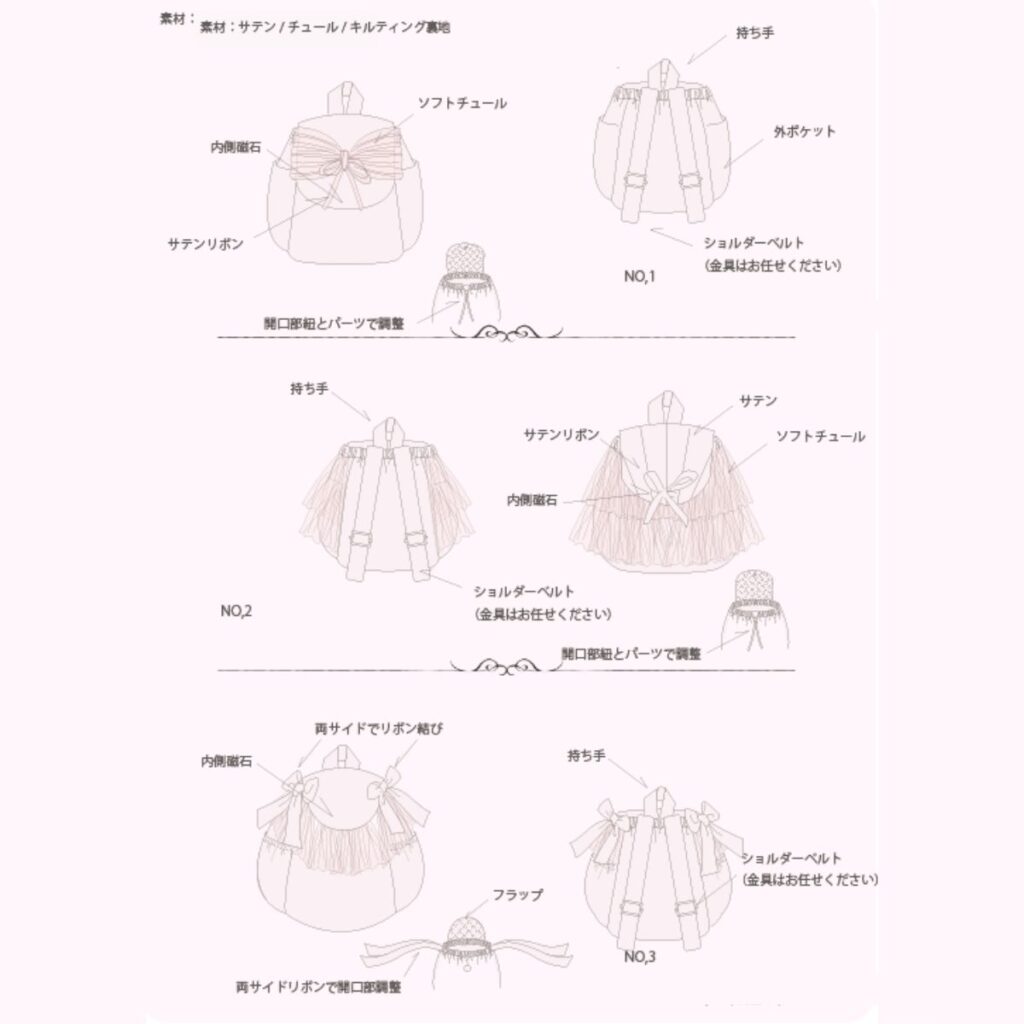 ベビーリュックデザイン