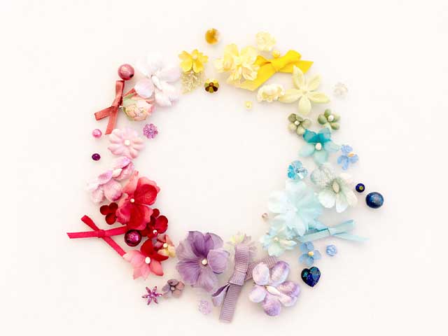 スパンコールやお花パーツ