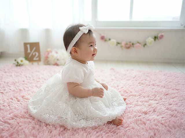 ベビードレスの着用イメージ
